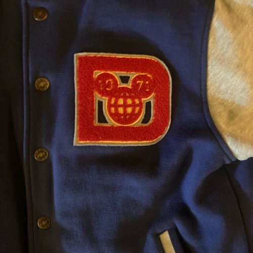 Chaqueta Walt Disney World 71 Varsity Letterman 1971 frontal a presión talla M rara - Imagen 2 de 14