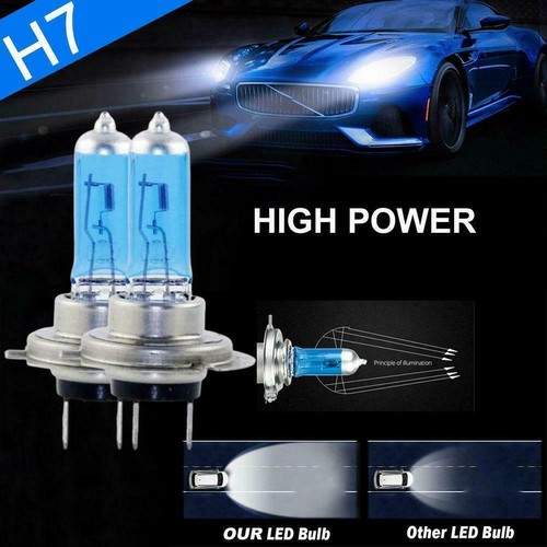 H7 Super White Effect Headlight Lamps Bulbs Xenon Hid NEW M8V1 K2Y7 - Picture 5 of 13