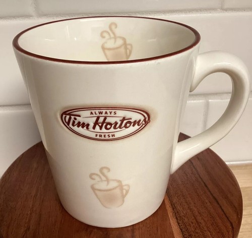Advertising Coffee Mug Tim Hortons 2007 Ltd Ed #/No 007 Cream Steaming Cup Joe