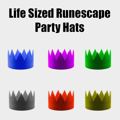 Life-Size Runescape Party Hat Replica Perfect for Cosplay