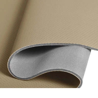 Kunstleder Leder kaschiert perforiert Sitzbezug Autostoff Canyon T224_01 Beige