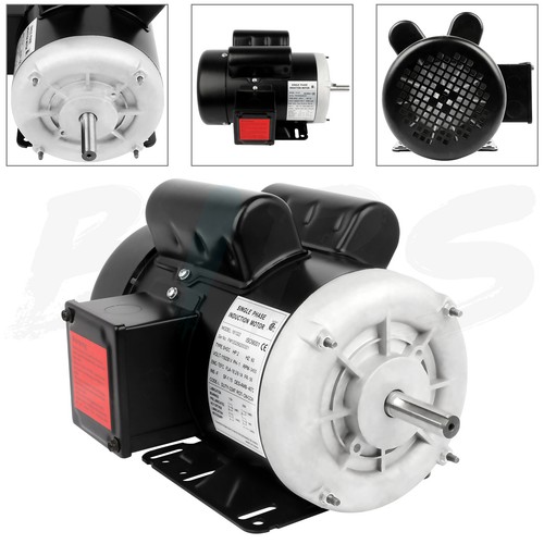 3HP Electric General Purpose Motor Single Phase 3450RPM 56C Frame 208-230V TEFC - Picture 5 of 12