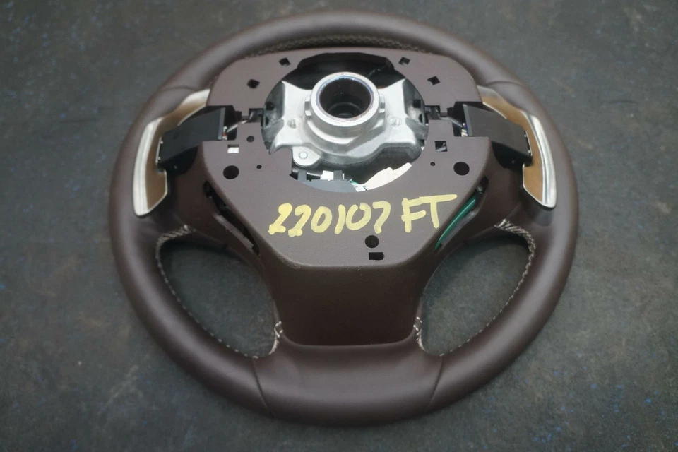 Driver Steering Wheel Multifunction Brown OEM Lexus LS500 LS500h 2018-20 - Image 2 of 4