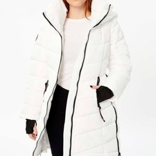 Canada Weather Gear White Long Puffer Coat (m) Nwt