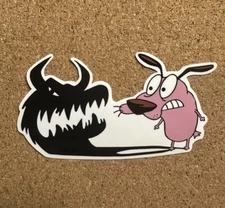 Courage The Cowardly Dog Custom Funny Laptop Car Phone Vinyl Decal Sticker