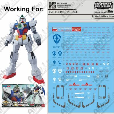 for MEGA Size 1/48 AGE-1 Normal Model Kit D.L Water Slide Pre-cut Decal Stickers