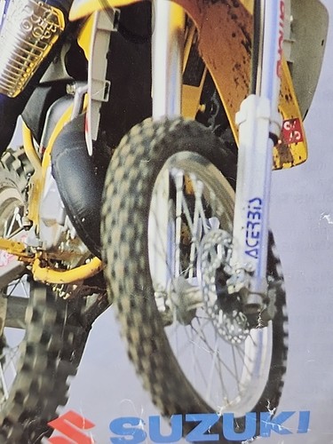Denny Stephenson Signed Suzuki Racing Poster Motocross Supercross Dirtbike Flaws - Picture 10 of 24