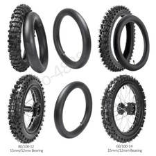 Front 60/100-14 Rear 80/100-12 Wheel Tire Tube for KLX110 TTR90 SSR CRF70 XR70