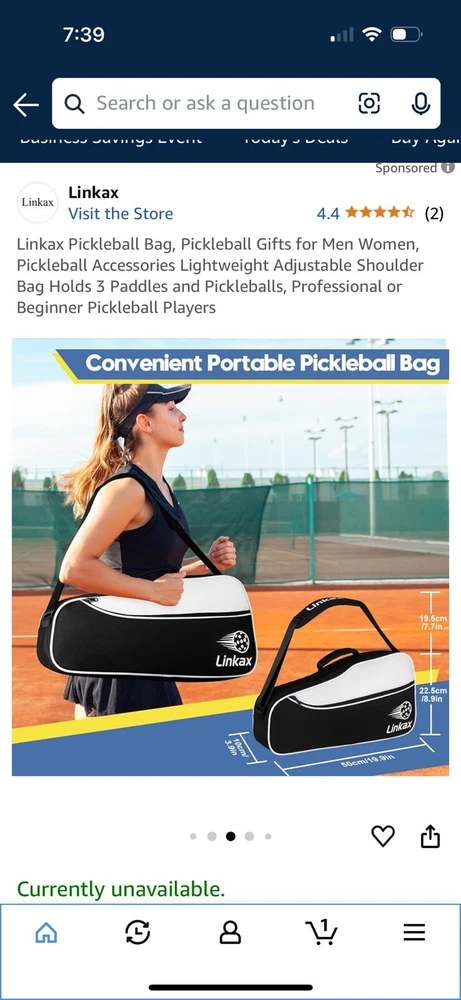 Pickleball Bag New