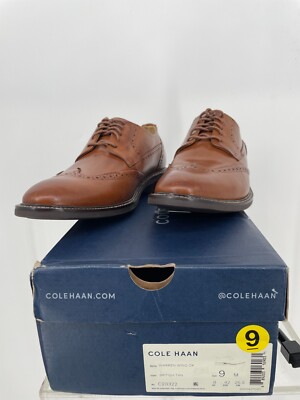 Cole Haan Mens Warren Wing OX Dress Shoes 9M British Tan  display picture 2