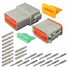 12 Pin Deutsch DT DT06-12S DT04-12P waterproof connector kit Solid Contacts