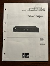 ADC Sound Shaper SS-115 Frequency Equalizer Service Manual Original Genuine OEM