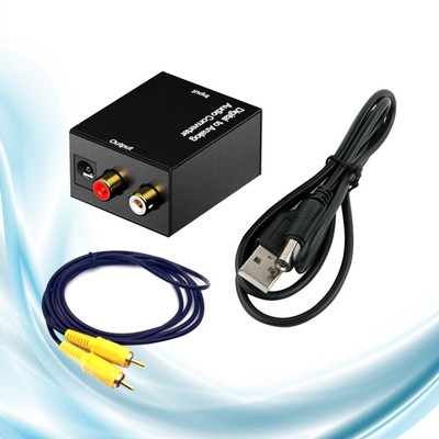 Optical to RCA Switcher Audio Video Selector Audiokonverter