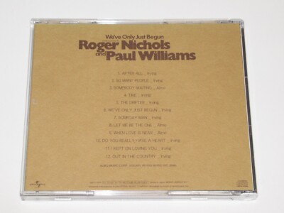 ROGER NICHOLS,PAUL WILLIAMS,新品未開封,紙ジャケ ROGER NICHOLS,PAUL WILLIAMS,新品未開封,紙ジャケ