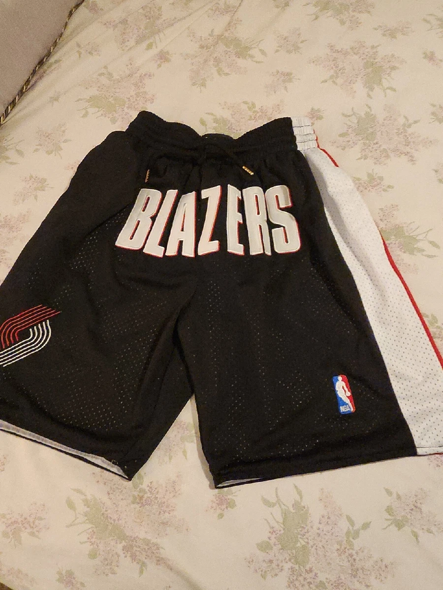 NBA Portland Trail Blazers Just Don Basketball Shorts Made In U.S.A. Size M