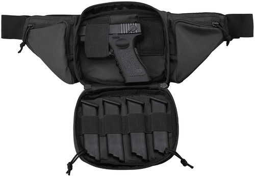 Tactical Pistol Bag Chest Waist Holster Gun Fanny Pack and Magazine Pouch Holder - Picture 10 of 11