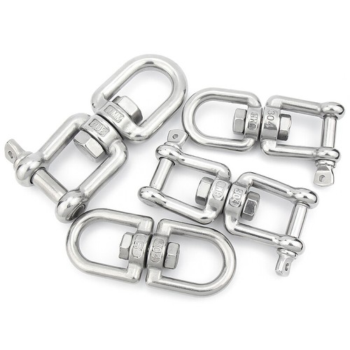 Connettore Gancio Girevole Occhio a Ganascia Acciaio Inox A2 304 M3 a M28 Catena Link - Foto 16 di 27