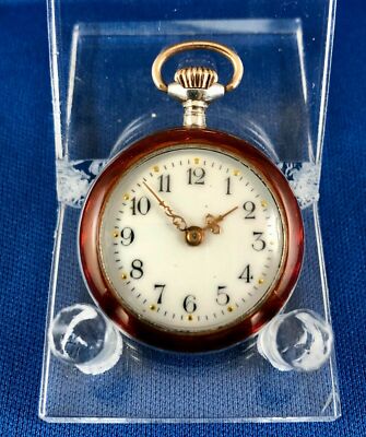 Enameled Silver & Gold ARGENT dorf POCKET WATCH | eBay display picture 2