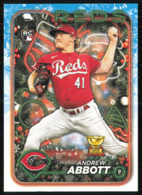 Andrew Abbott 2024 Topps Holiday #H82 RC Cincinnati Reds