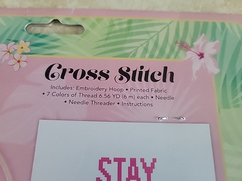 NEU Golden Girls Kreuzstich Set "Stay Golden" Stickerei Nähen - Bild 5 von 5