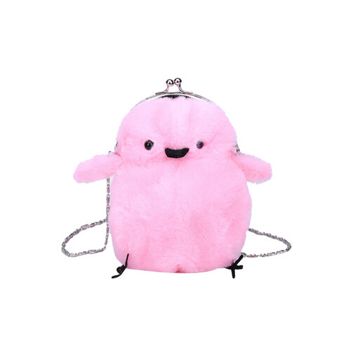 Girls Cute Chicken Plush Handbag Shoulder Crossbody Bag Purse Clutch Hasp - Picture 13 of 18
