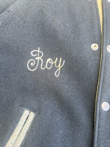 Unisport reversible varsity jacket 1950s 1615th Support Squadron Tripoli Africa - Picture 3 of 7