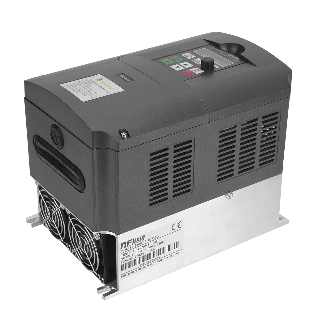 7.5KW NFLIXIN Variable Frequency Drive VFD Single Phase 220VAC To