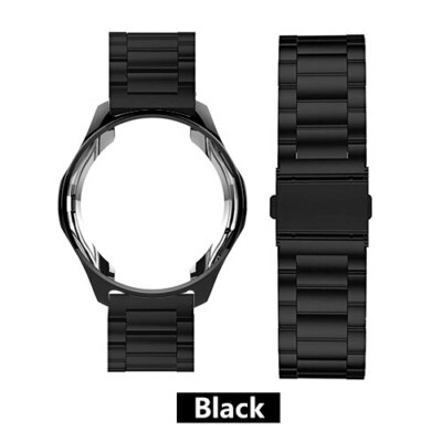 Metal Strap+Protective Case watch band For Samsung Galaxy Watch 3 41mm 45mm