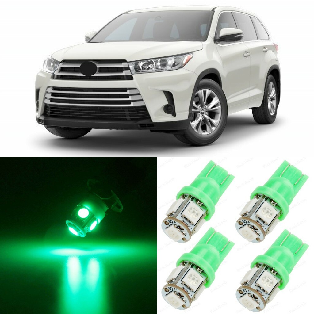 15 x Green Interior LED Lights Package For 2014 - 2020 Toyota