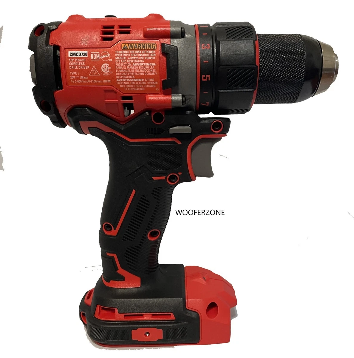 CRAFTSMAN V20 CMCD720 1 2 in Brushless Cordless Drill Tool only