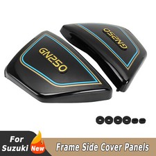 Per Suzuki GN250 Pannelli Telaio Carena Laterale Con Gommini 82-2001 Nero
