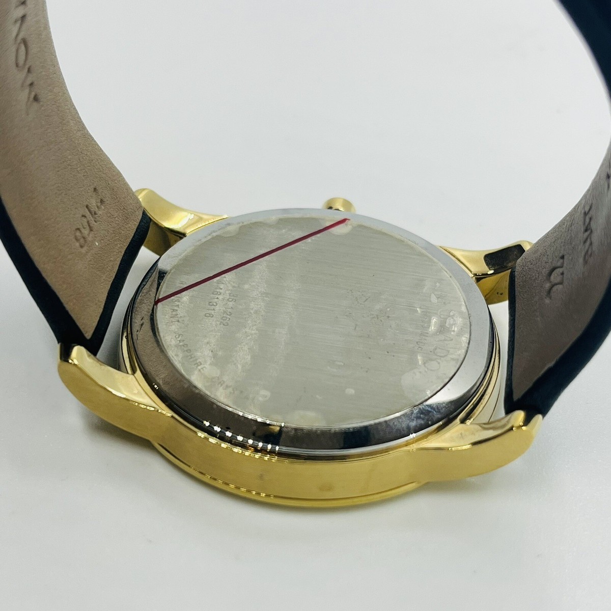 Movado Men's Museum Gold Steel Black Leather 40mm Sapphire Movado Men's Museum Gold Steel Black Leather 40mm Sapphire