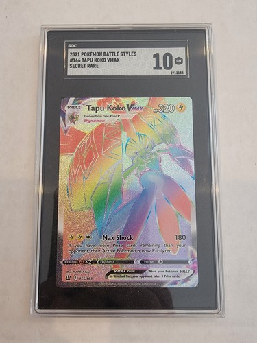 Tapu Koko VMAX graded SGC 10 for sale on eBay