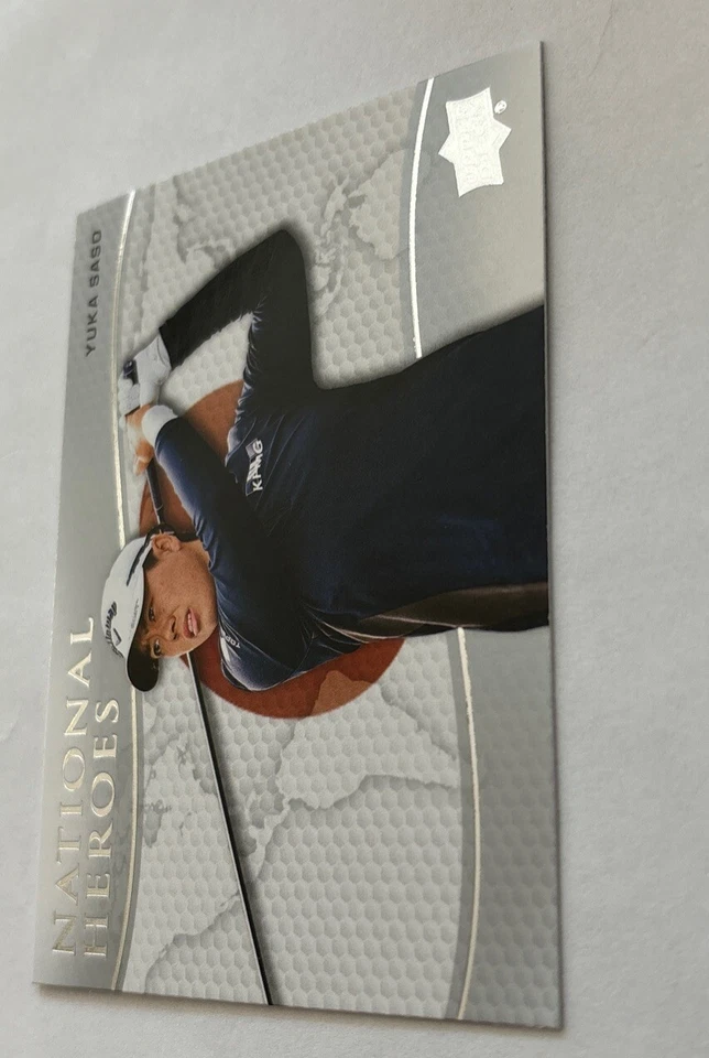 2024 Upper Deck Yuka Saso National Heroes Gold Golf Card #NH-16 Ranked #10 LPGA - Image 3 of 4