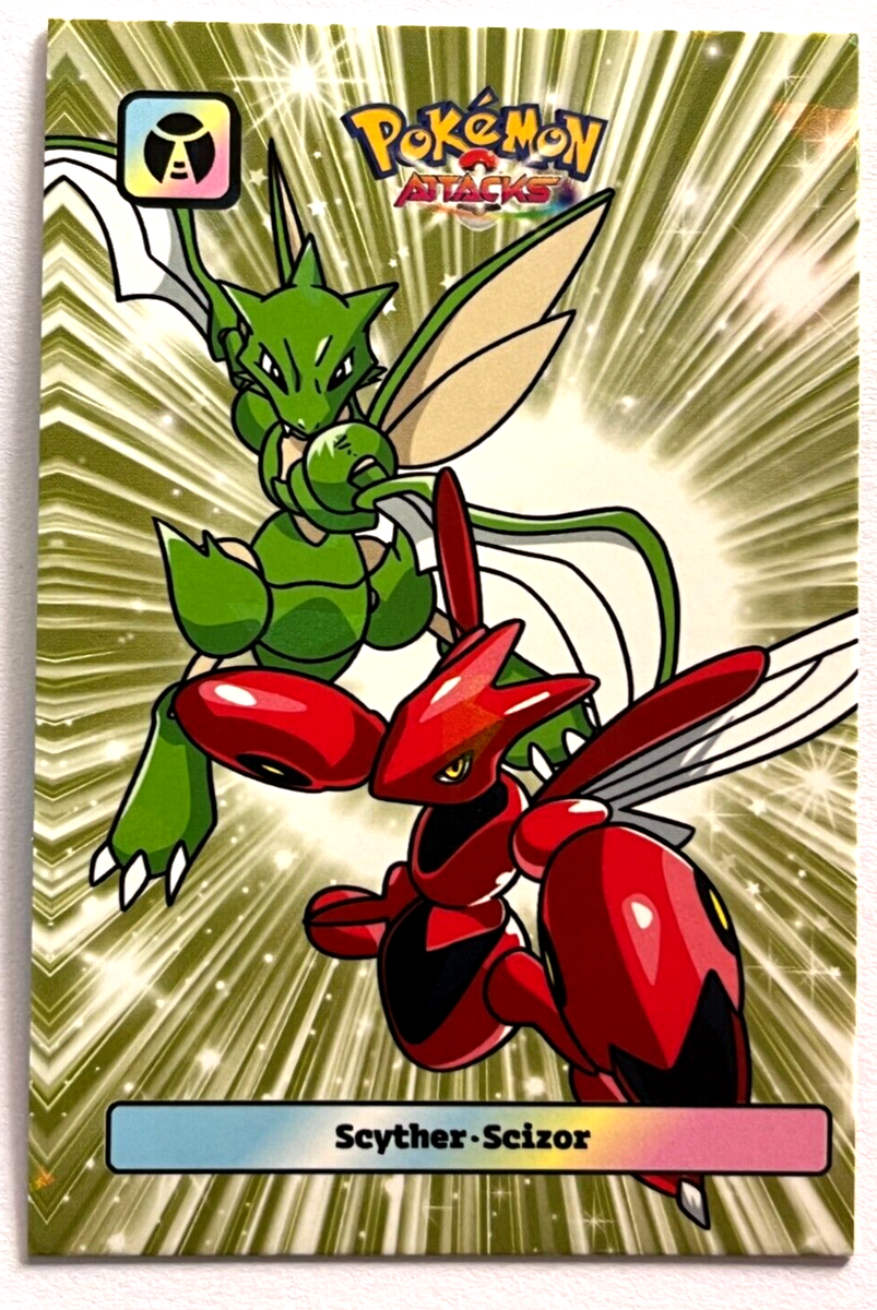 2025 POKEMON ATTACK 2 DATABASE Card #105 SCYTHER & SCIZOR JOHTO