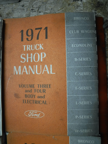 1971 FORD ALL SERIES TRUCK LIGHT MEDIUM HEAVY FACTORY SERVICE MANUALS SHOP 100 - Bild 2 von 21