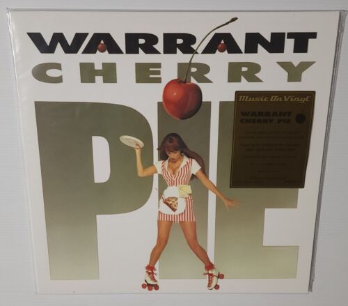 WARRANT CHERRIE PIE (2023) BRAND NEW SEALED CHERRY PINK COLOURED VINYL LP - Afbeelding 1 van 3