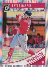 2018 Panini Donruss Optic Bryce Harper Silver Prizm SP Philadelphia Phillies