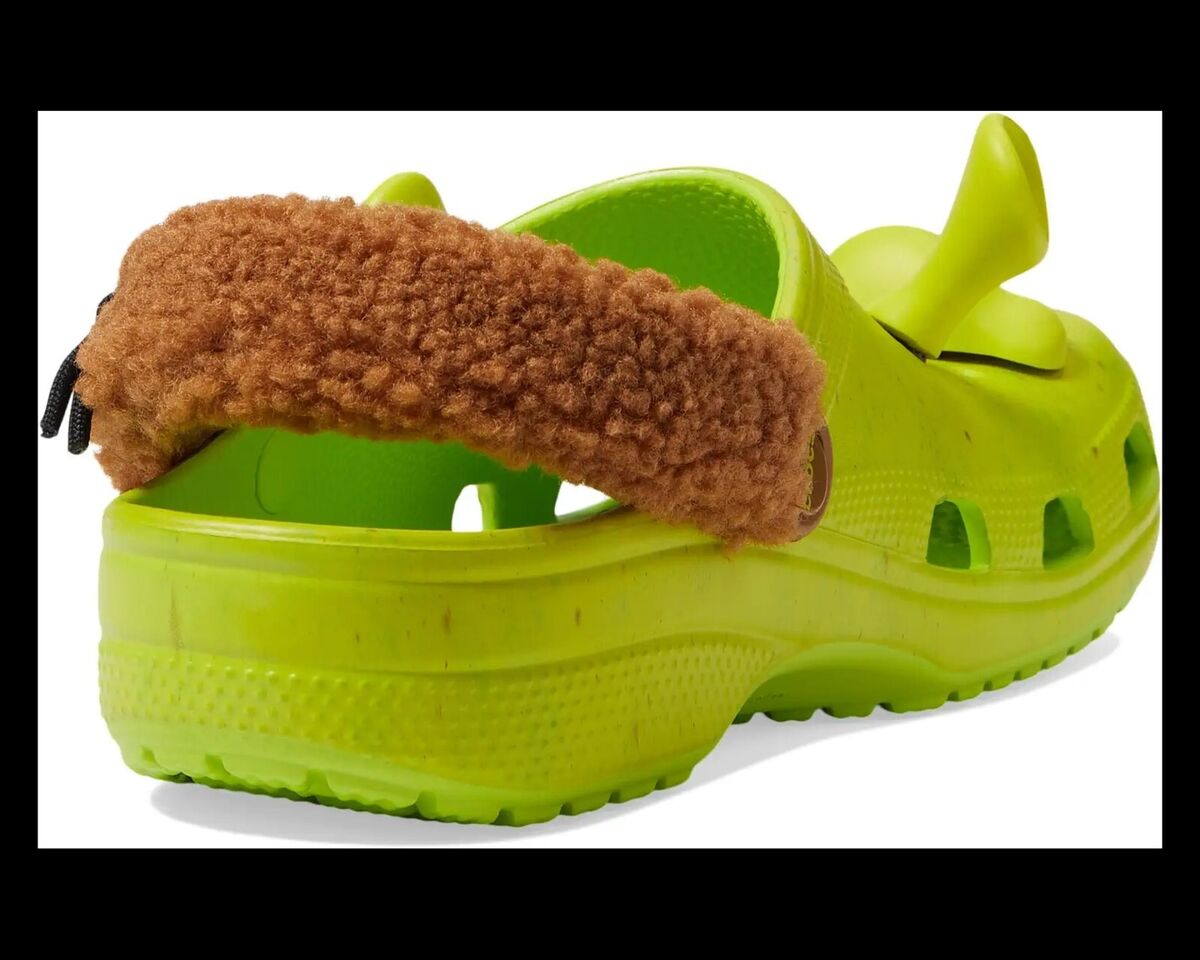 Crocs SHREK CLASSIC CLOG UNISEX - Pantolette flach - lime punch/hellgrün 