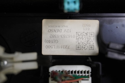 2018 SUBARU XV CLIMATE TEMP HAZARD HEAT AC Control OEM 72311FL510 - Picture 4 of 5