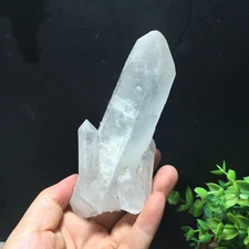 278g  Natural Clear White Quartz Crystal Cluster Rough Healing Specimen 11