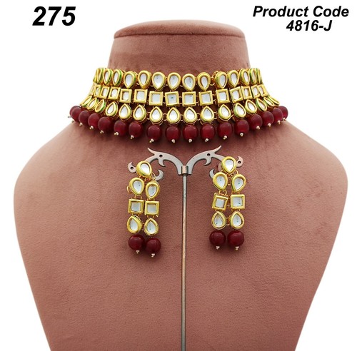 High quality stone necklace earrings 