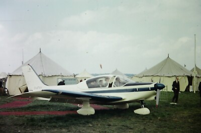 ALTAIR SUPER 4 Flugzeug (G-ATSY), BIGGIN HILL - Vintage 35mm SLIDE (1966)