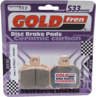 Goldfren S33 Bremsbeläge hinten für Brammo Elektrofahrräder Enertia 2012-2013