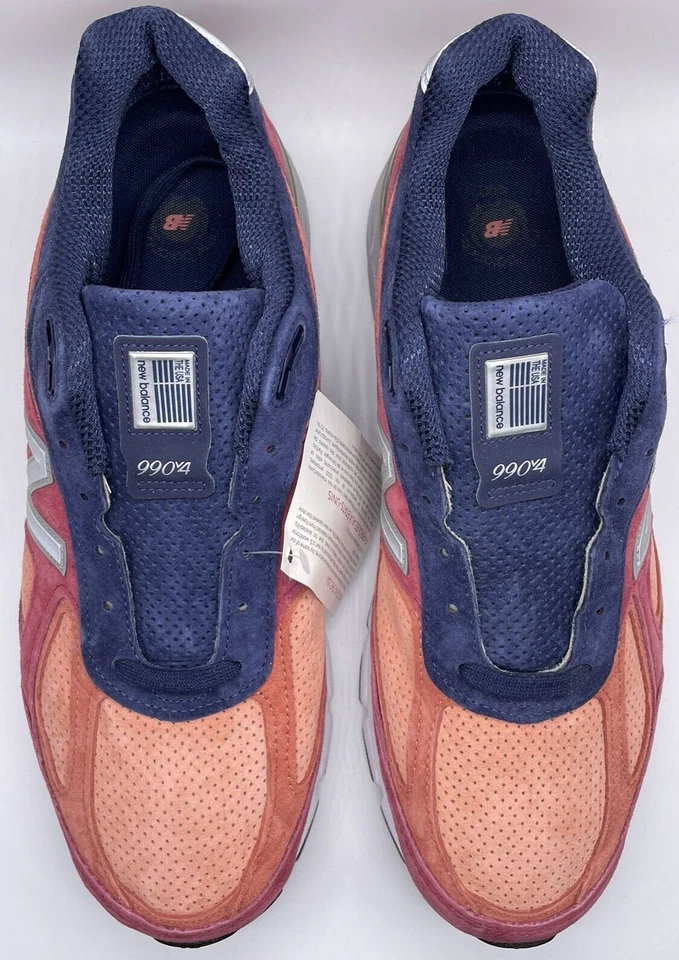 New Balance Mens 990v4 Made In USA Copper Rose M990CP4 Size 13 D NWOB Suede Run - Image 3 of 4