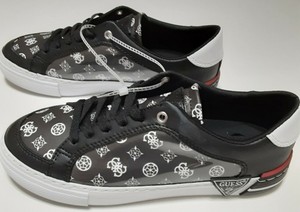 guess tennis shoes black