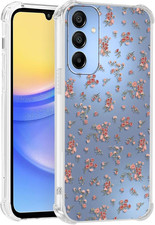 Cute Flower Clear Phone Case for Samsung Galaxy A15 5G 6.5",Kawaii Girly Floral