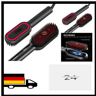 TYMO Ionen Haarglätterbürste - TYMO IONIC Plus Haarglättungsbürste,