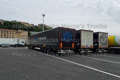 LKW Foto Planensattelzug weiß C.H. ROBINSON #l8rm