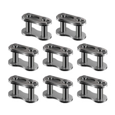 8pcs 420 Chain Master Links, Steel Alloy Heavy Duty Roller Chain Connector Link